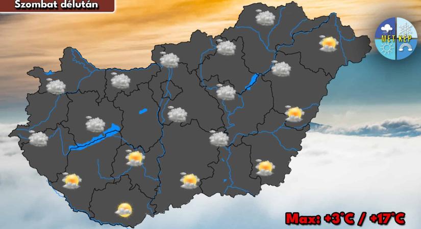 Továbbra is marad a köd és a rétegfelhőzet.