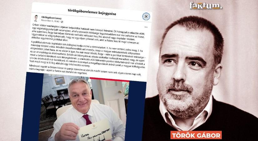 Török Gábor szerint már nem változtat a választók döntésén Orbán Viktor washingtoni látogatása