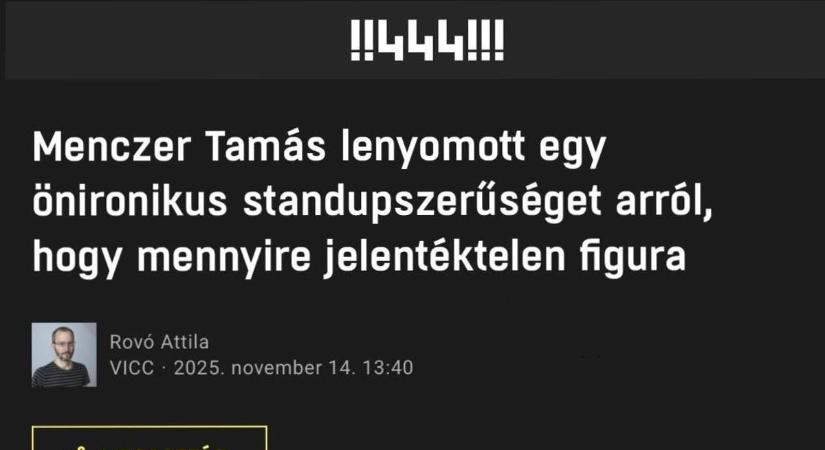 Kedves 444! Valójában nem engem nézel le. Az embereket nézed le, akikért dolgozom