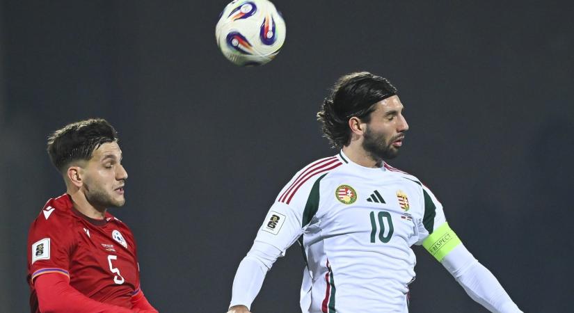 Angliában állítják, Szoboszlai "tökéletes" üzenetet küldött Arne Slotnak az örmények elleni vb-selejtezőn