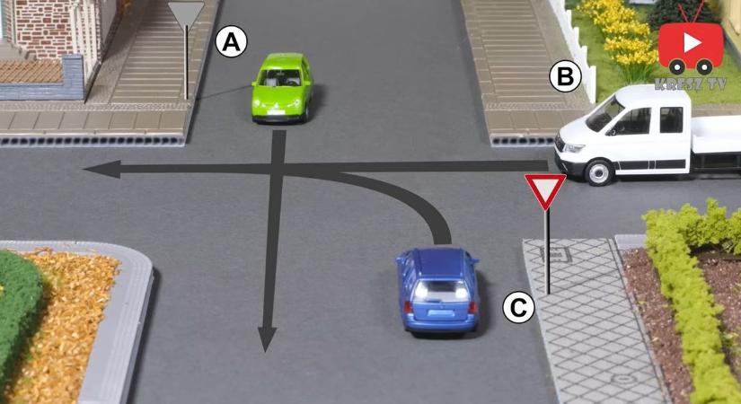 Egyszerűnek tűnik, pedig sokan elrontják: kié az elsőbbség ebben a kereszteződésben?