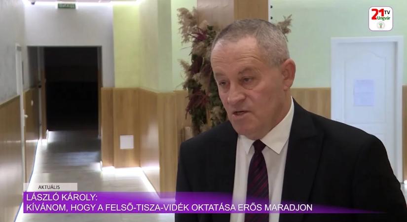 Aktuális (2025.11.15) László Károly: kívánom, hogy a Felső-Tisza-vidék oktatása erős maradjon (videó)