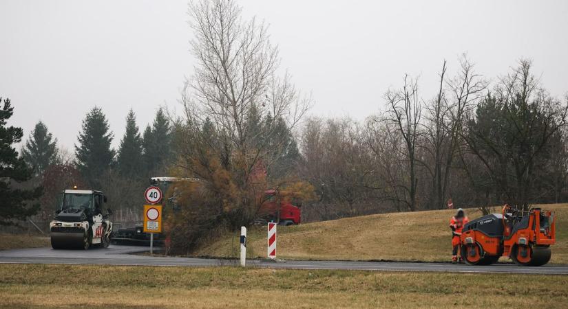 Így áll az M19-es csomópont felújítása Győrszentivánon – fotók!