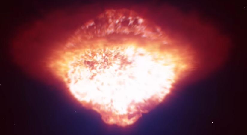 Lenyűgöző felvétel: először sikerült rögzíteni egy szupernóva kitörésének valódi alakját