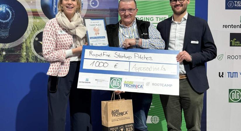 Magyar innováció a világ élvonalában: Díjat nyert az Agrosentinels a hannoveri Agritechnica kiállításon