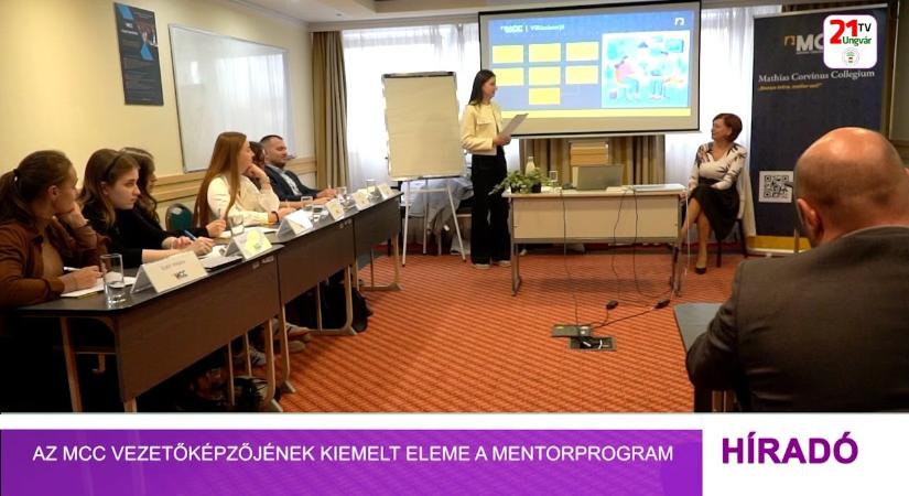 Az MCC vezetőképzőjének kiemelt eleme a mentorprogram (videó)