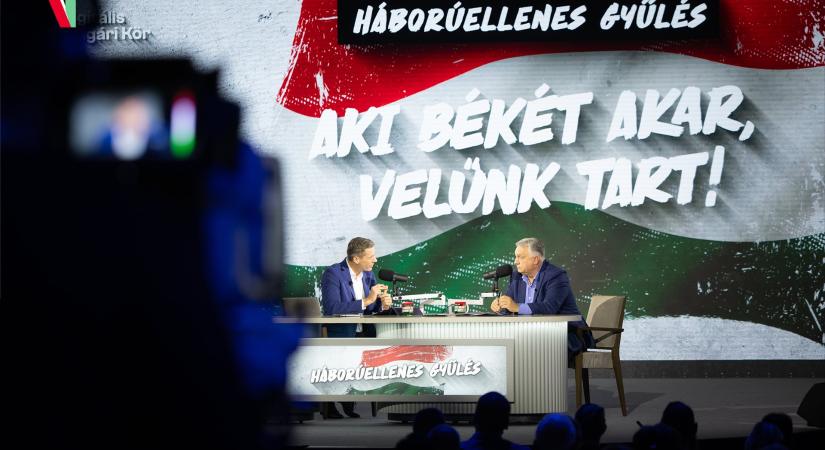 Orbán a háborúról, Magyar a valódi kormányzásról beszélt Győrben