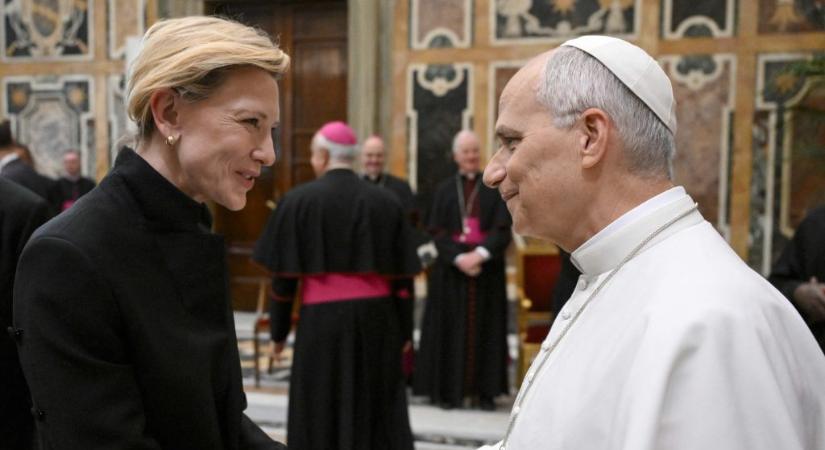 Hollywoodi sztárokat fogadott a Vatikánban XIV. Leó pápa