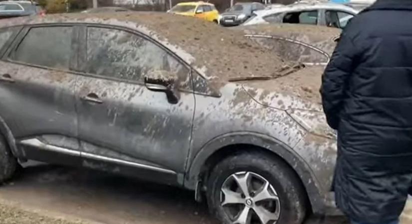 Egyetlen balesetben 140 autó rongálódott meg Moszkva közelében