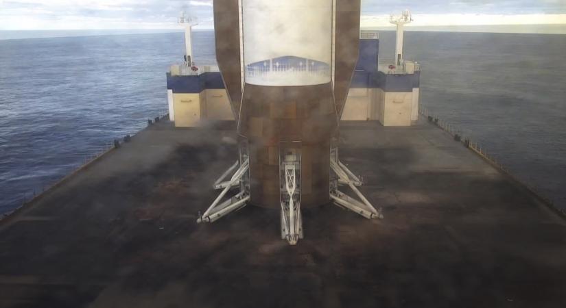 Így landolt a Blue Origin New Glenn rakétájának első fokozata egy hajón