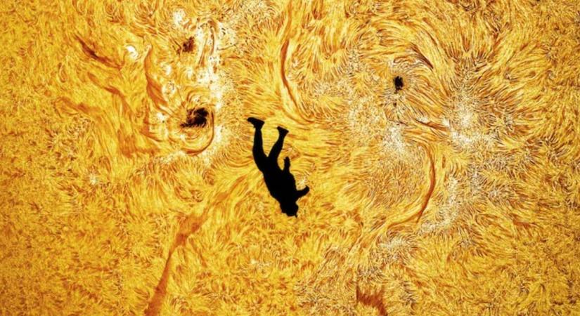 Olvadt aranyba zuhanó sötét árnyék - olyan fotó készülhetett a Napról, mint korábban soha