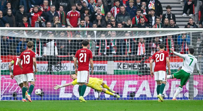 Ilyen nincs, elbuktuk: A magyar válogatott a 96. percben maradt le a vb-pótselejtezőről Írország ellen - videó