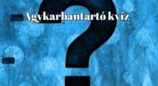 Agykarbantartó kvíz - A legjobb játékosok legalább hat kérdésre helyes választ adnak. Ez bizony neked is menni fog