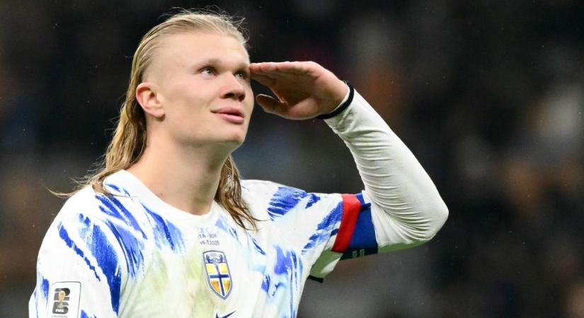 Haaland döbbenetes formában: 16 gólt lőtt nyolc vb-selejtezős meccsen
