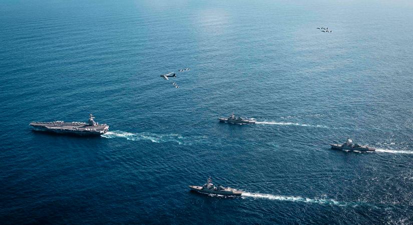 Az USA nem viccel, hatalmas csapásmérő egységgel jelentek meg