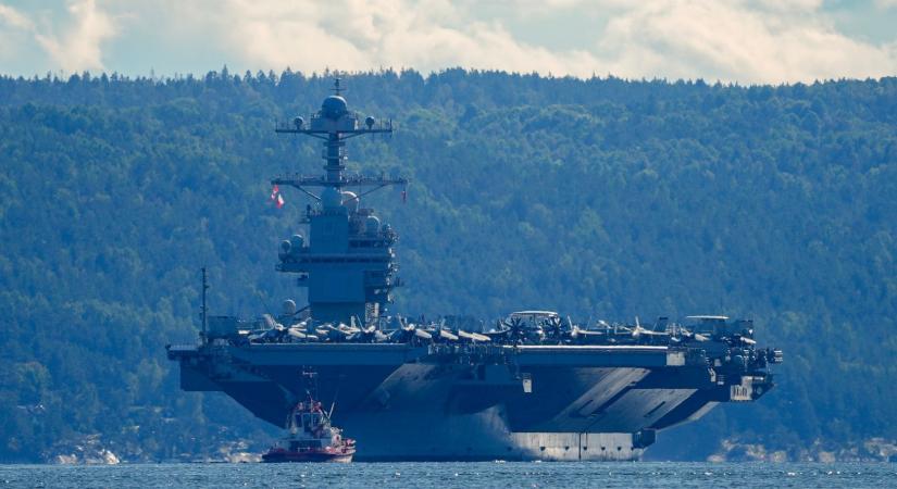 Megérkezett a karibi térségbe az amerikai Gerald R. Ford repülőgép-hordozó