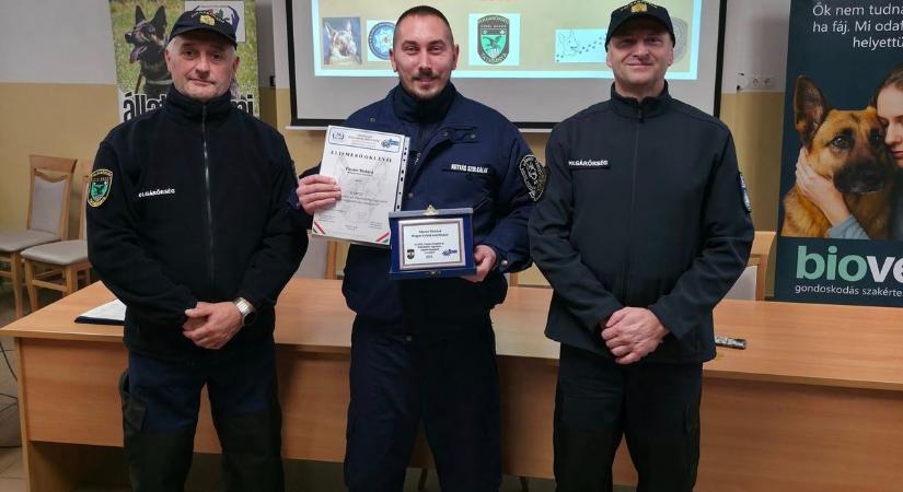 Magas rangú elismerést kapott lőrinci polgárőr egyesület szolgálatvezetője