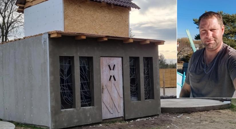 Önzetlenül segít a ceglédi kőműves: terápiás házat épít beteg gyerekeknek – Fotók!