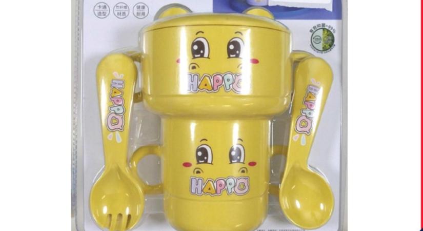 Az EU riasztási rendszerén érkezett jelzés: gyermek étkészletet hívnak vissza