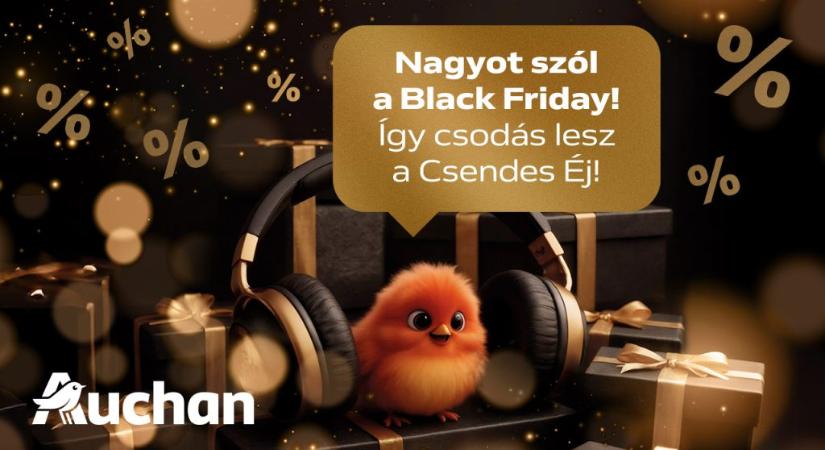 Tombol a Black Friday az Auchanban