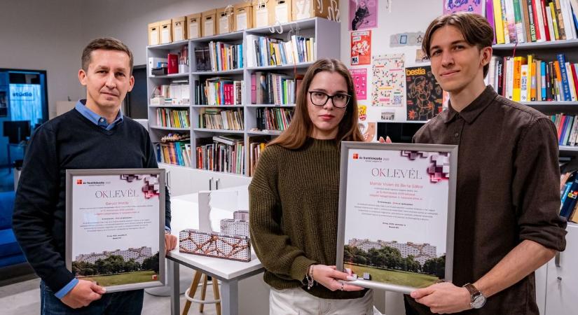 Második helyet szereztek a győri egyetem hallgatói az „Év homlokzata 2025” pályázaton