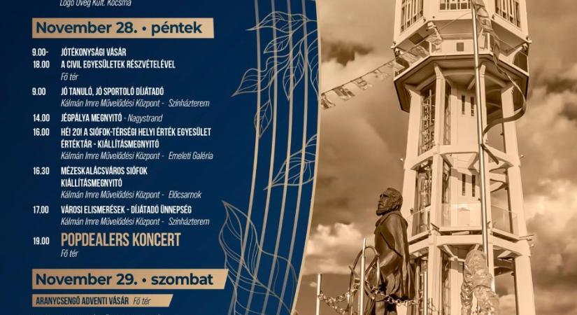 Siófok: városnap négy napon át november utolsó hétvégéjén