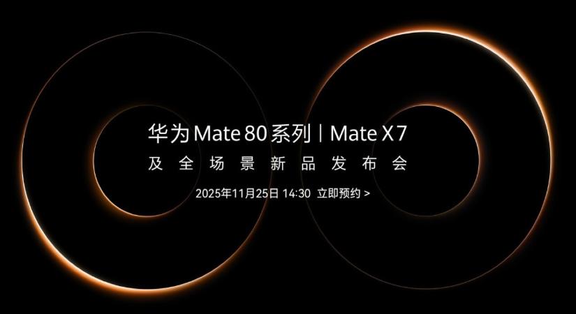 Jövő héten érkezik a Mate 80 széria