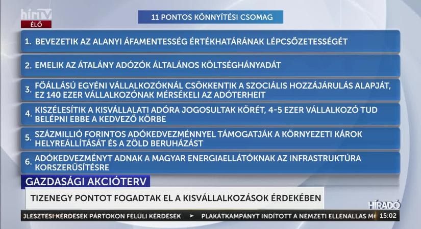 Csökkennek a vállalkozások terhei, visszavágják a bürokráciát  videó