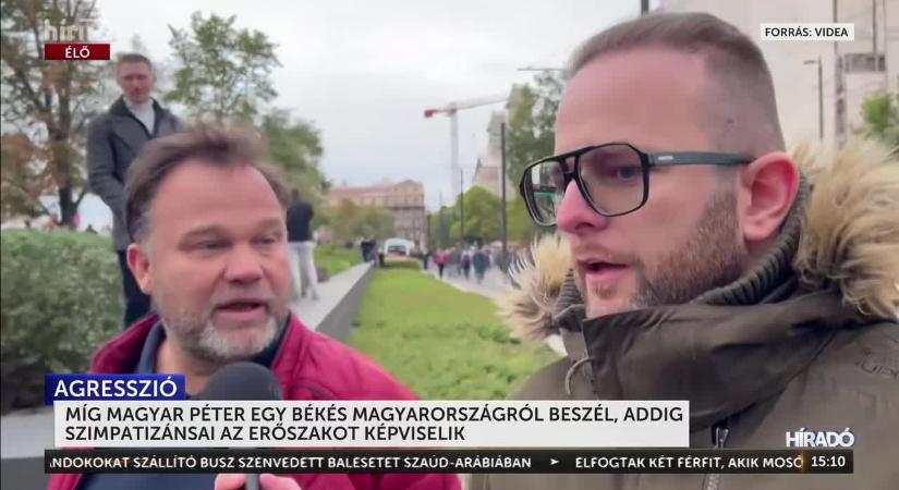 Az újságírókon töltik ki dühüket a felhergelt tiszás szimpatizánsok  videó