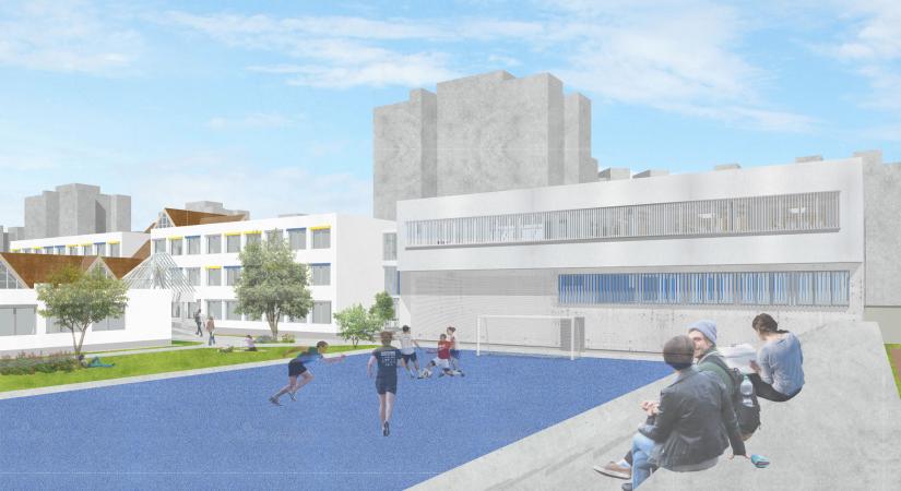 A debreceni Medgyessy Ferenc Gimnázium bővítése - Szekeres Zsanett diplomaterve