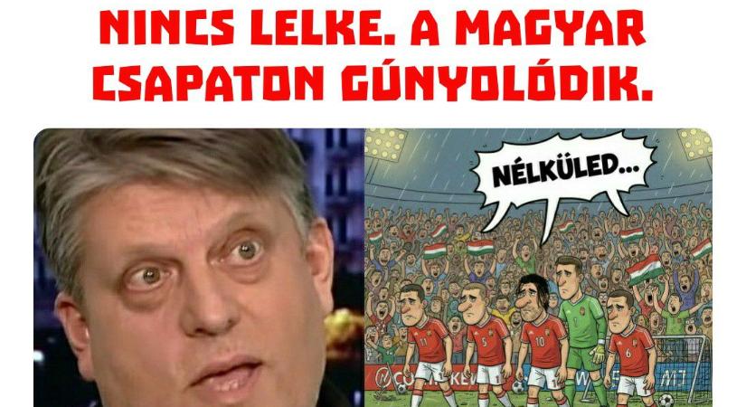 Nekimentek a magyar válogatott kudarcán gúnyolódó Brutinak
