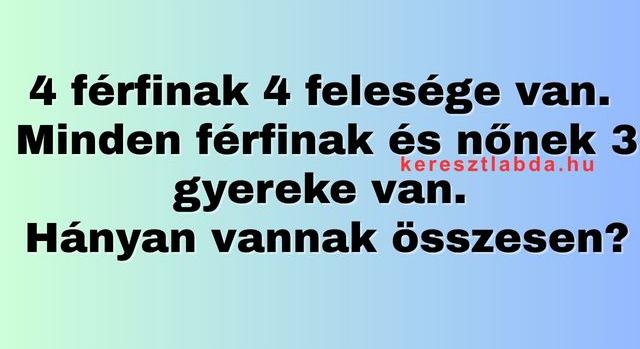 Napi trükkös matek feladat: Mi a megoldás?
