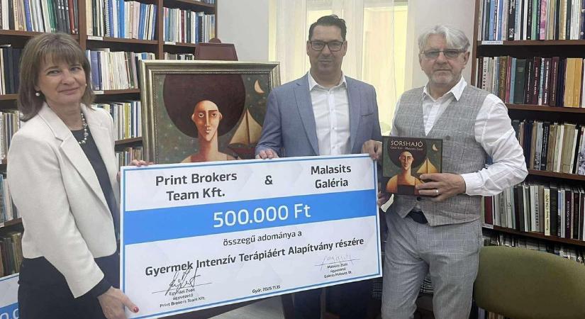 Ez a győri vállalkozó állította párba a művészetet és a jótékonyságot