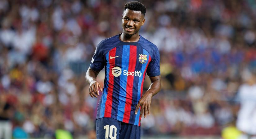 Már megint aggódnia kell a Barcelonának, most épp Ansu Fati miatt