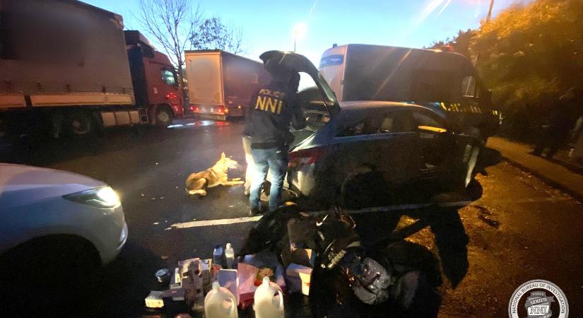 Drogdílerekre csaptak le Győr mellett – videó!