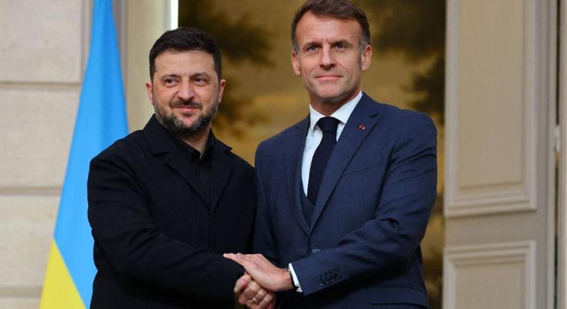 Volodimir Zelenszkij és Emmanuel Macron szándéknyilatkozatot írt alá száz Rafale vadászrepülőgép vásárlásáról
