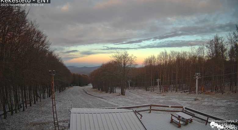 Kifehéredett a Kékes és Bánkút is: megérkezett az első hó a legmagasabb csúcsokra
