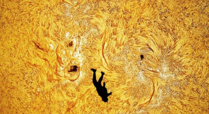 Ez egy valódi kép, és az ott tényleg a Nap tüzes felszíne