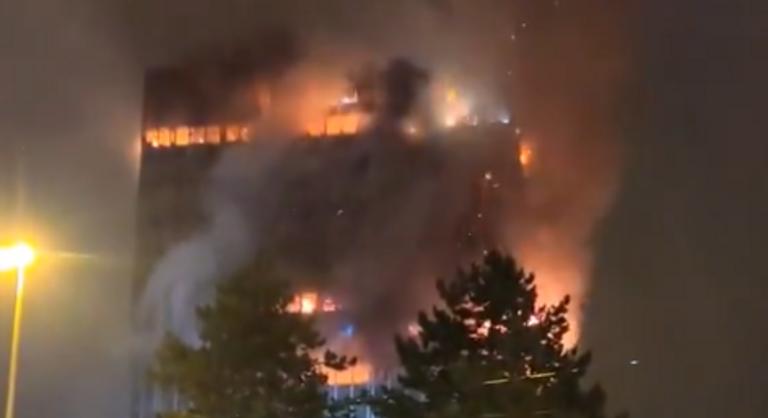 Lángokban áll Zágráb ikonikus épülete, órák óta oltják a tüzet