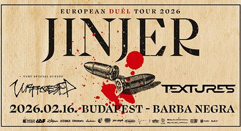 Unprocessed és Textures a Jinjer vendégeként érkeznek februárban Budapestre