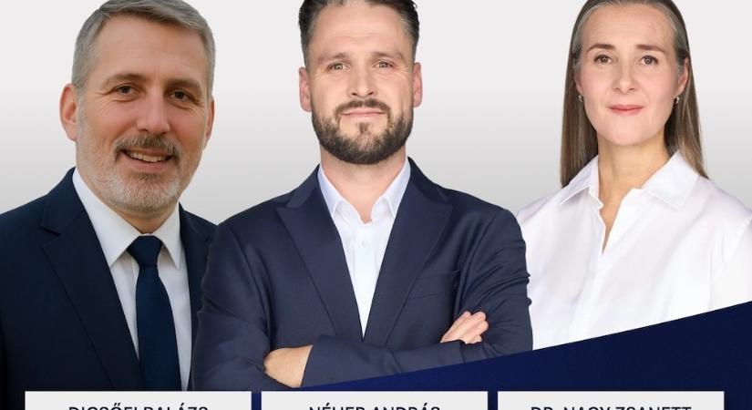 Dicsőfi Balázs, Nagy Zsanett és Néher András mérkőznek meg Győr 02-es körzetében