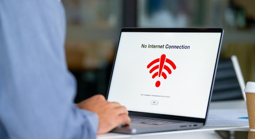 Kedden lefagyott az internet egy része