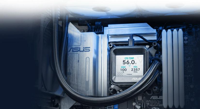 ASUS blog: kompakt vízhűtések kijelzővel