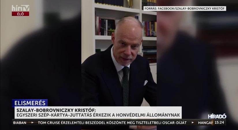 Egyszeri SZÉP-kártya-juttatást kapnak a honvédek  videó