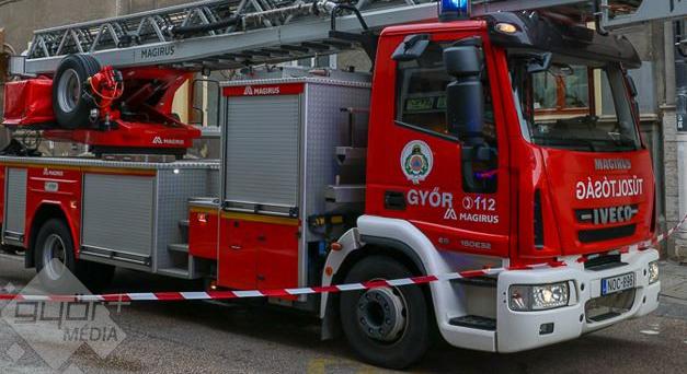 Egy lakás égett Győrben