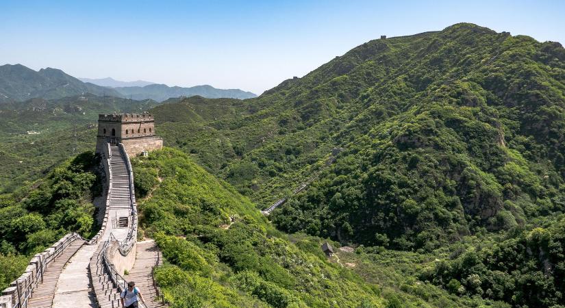 Így néz ki a Kínai Nagy Fal legvége, innen ember nem mehet tovább, nem is tudna
