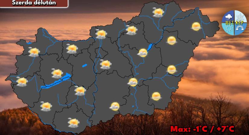 Szerdán ismét több felhő lehet felettünk.