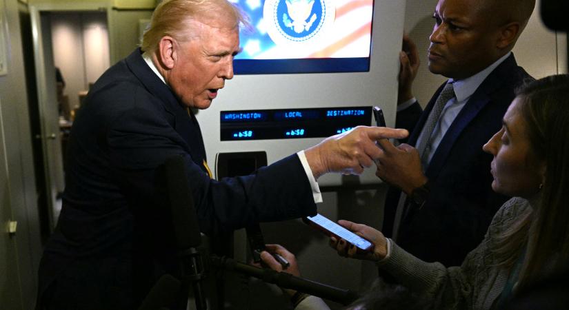 „Csend legyen, malacka” - szakította félbe Trump az Epstein-ügyről kérdező újságírót