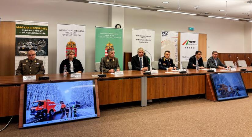 Komárom-Esztergom hatóságai felkészültek a téli időszakra