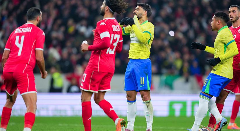 Felkészülés: a brazil válogatott büntetőt hibázott, nem bírt Tunéziával – videóval